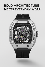 Mark Fairwhale Great Wall Edition – Men's Skeleton Automatic Watch with Architectural Detailing