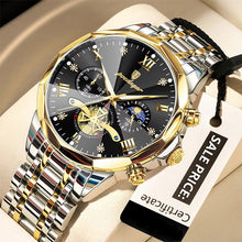 Luminous Chronograph Wristwatch Stainless Steel Quartz For Men