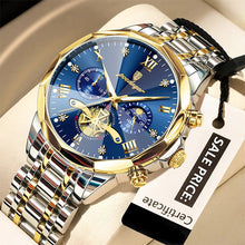 Luminous Chronograph Wristwatch Stainless Steel Quartz For Men