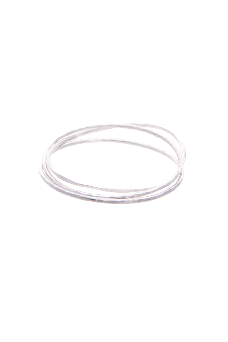 Hammered Bangle Set (3)