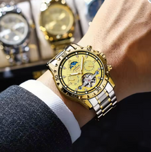Titan Chrono X - ZaneLuxe Luxury Men's Chronograph Watch Gold & Silver
