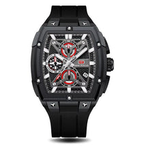 MINI FOCUS Sports Watches for Men Waterproof Chronograph Quartz Wristwatch with Silicone Strap