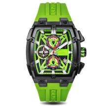 MINI FOCUS Sports Watches for Men Waterproof Chronograph Quartz Wristwatch with Silicone Strap