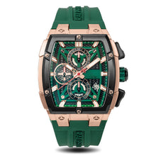 MINI FOCUS Sports Watches for Men Waterproof Chronograph Quartz Wristwatch with Silicone Strap