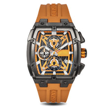 MINI FOCUS Sports Watches for Men Waterproof Chronograph Quartz Wristwatch with Silicone Strap