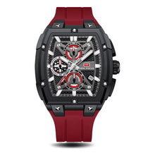 MINI FOCUS Sports Watches for Men Waterproof Chronograph Quartz Wristwatch with Silicone Strap