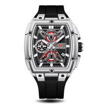 MINI FOCUS Sports Watches for Men Waterproof Chronograph Quartz Wristwatch with Silicone Strap