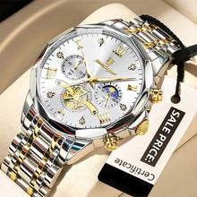 Luminous Chronograph Wristwatch Stainless Steel Quartz For Men
